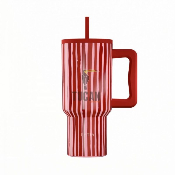 Θερμός ESTIA Straw Tumbler XL 900m Viva Stripe  01-41564