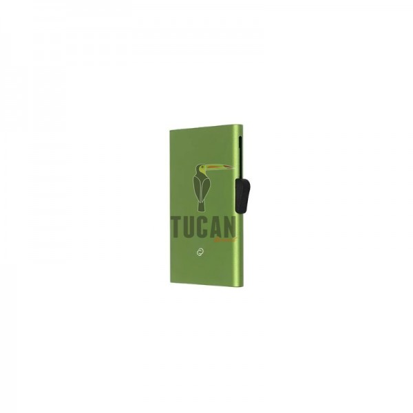 C SECURE Kαρτοθήκη αλουμινίου με προστασία RFID Olive Green CH22239