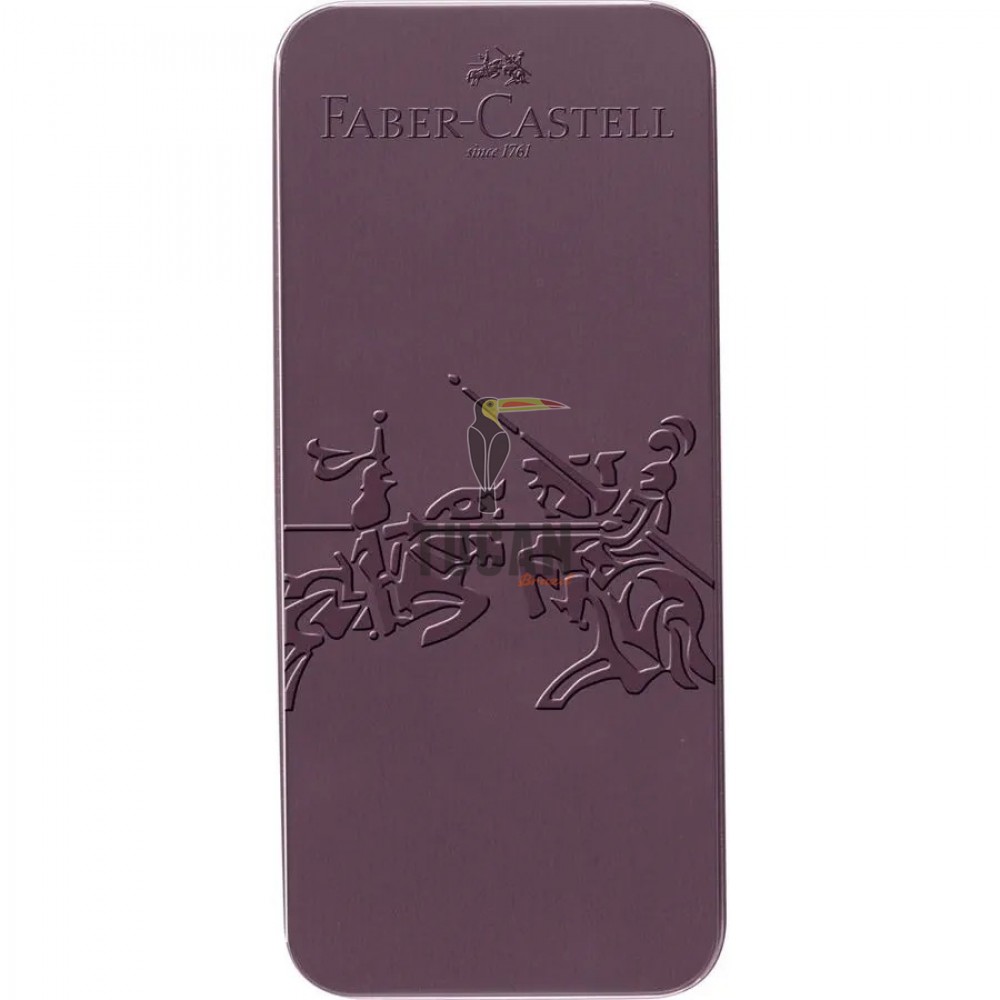 ΣΕΤ ΔΩΡΟΥ FABER CASTELL ΠΕΝΑ Μ & ΣΤΥΛΟ ΣΕ ΜΕΤΑΛΛΙΚΟ ΚΟΥΤΙ GRIP ΜΠΟΡΝΤΩ 201530