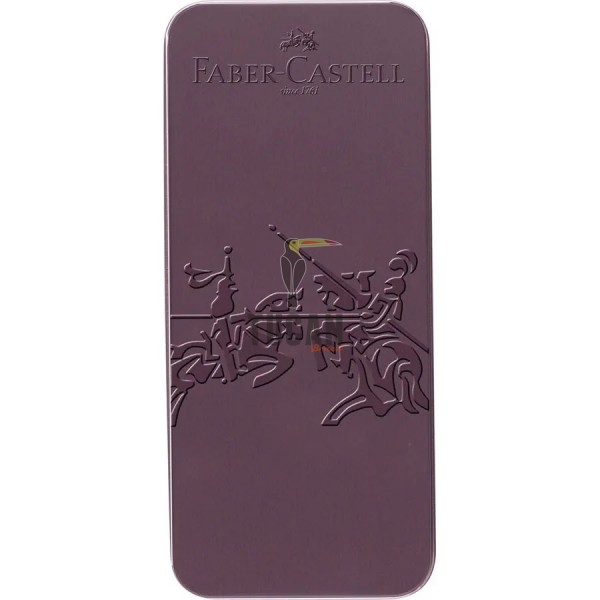 ΣΕΤ ΔΩΡΟΥ FABER CASTELL ΠΕΝΑ Μ & ΣΤΥΛΟ ΣΕ ΜΕΤΑΛΛΙΚΟ ΚΟΥΤΙ GRIP ΜΠΟΡΝΤΩ 201530