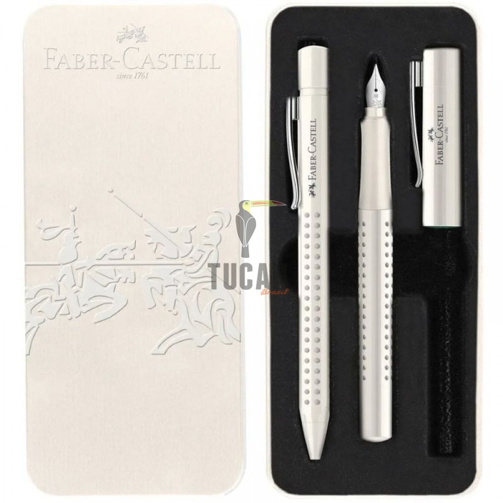 ΣΕΤ ΔΩΡΟΥ FABER CASTELL ΠΕΝΑ Μ & ΣΤΥΛΟ ΣΕ ΜΕΤΑΛΛΙΚΟ ΚΟΥΤΙ COCONUT MILK 201527