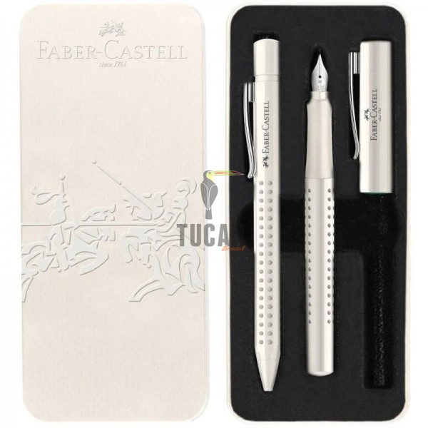 ΣΕΤ ΔΩΡΟΥ FABER CASTELL ΠΕΝΑ Μ & ΣΤΥΛΟ ΣΕ ΜΕΤΑΛΛΙΚΟ ΚΟΥΤΙ COCONUT MILK 201527