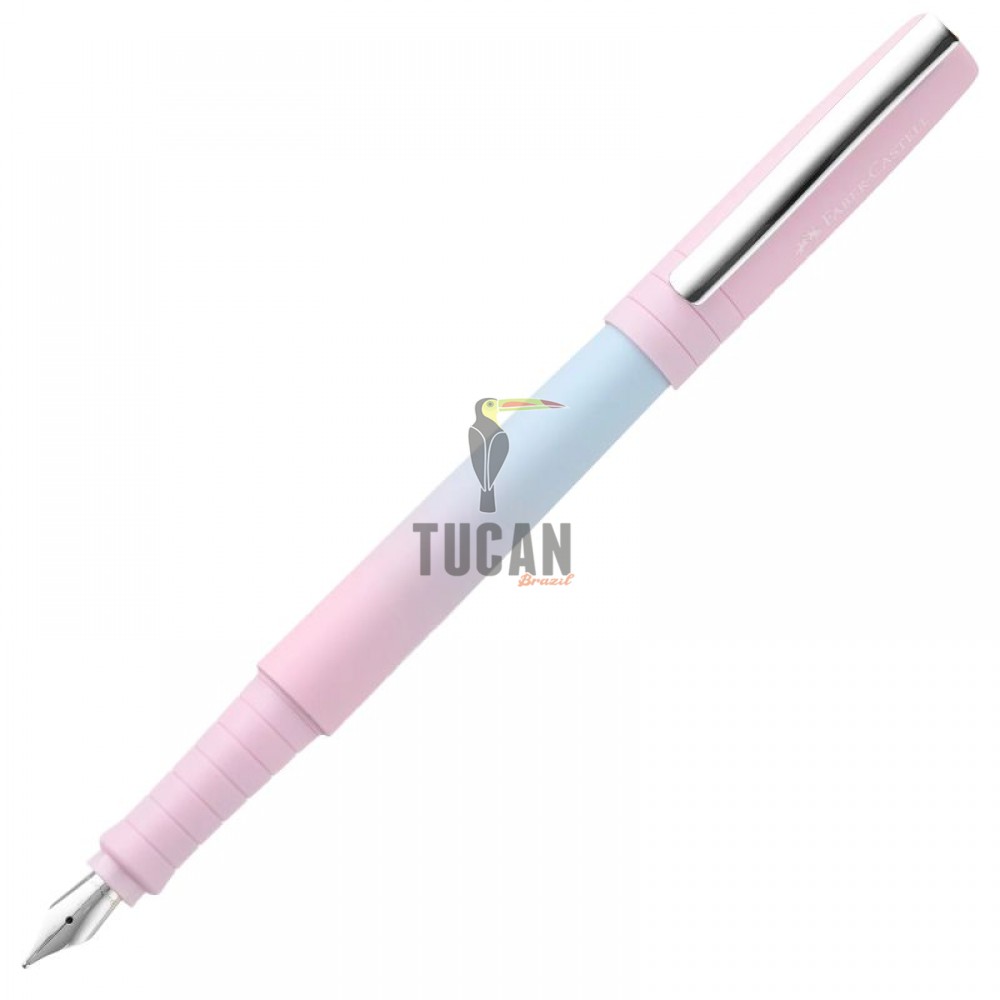 Σετ πένα και στυλό Faber-Castell Poly Ball σε μεταλλικό κουτί Blushing Sky 241054