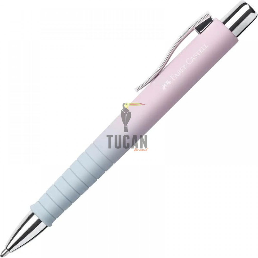 Σετ πένα και στυλό Faber-Castell Poly Ball σε μεταλλικό κουτί Blushing Sky 241054