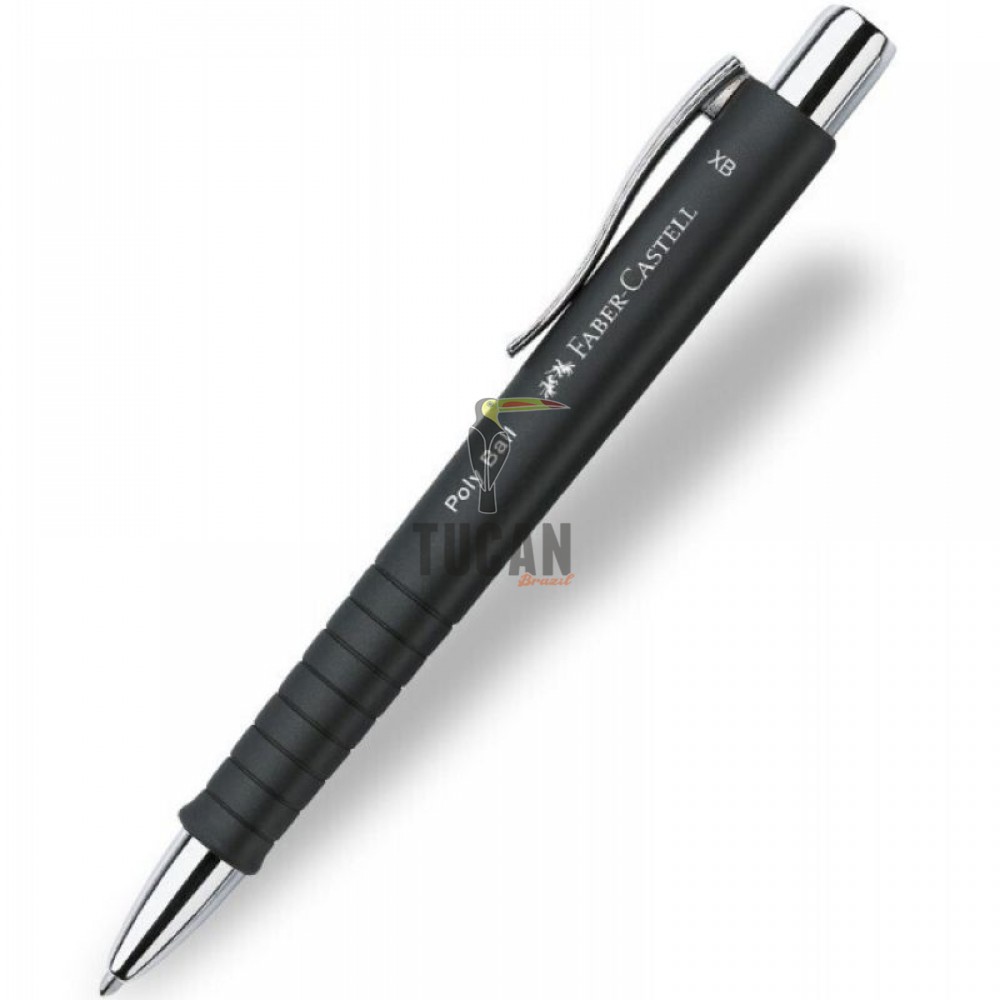 Σετ πένα και στυλό Faber-Castell Poly Ball σε μεταλλικό κουτί Μαύρο 241050