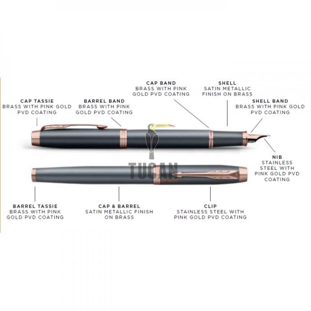 PARKER IM SLATE PGT FPen M 1159.2201.44