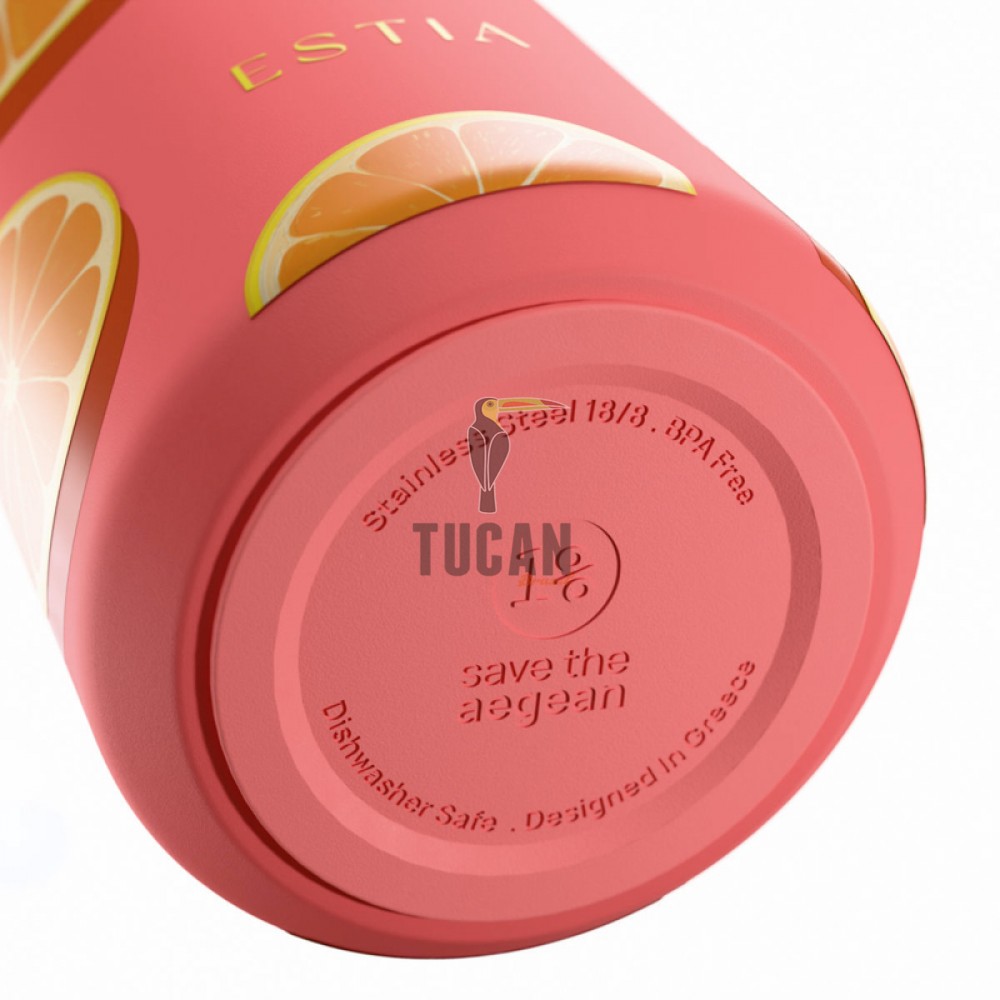 ΘΕΡΜΟΣ ESTIA FLOW SAVE THE AEGEAN 500ml ORANGE POP 01-42165