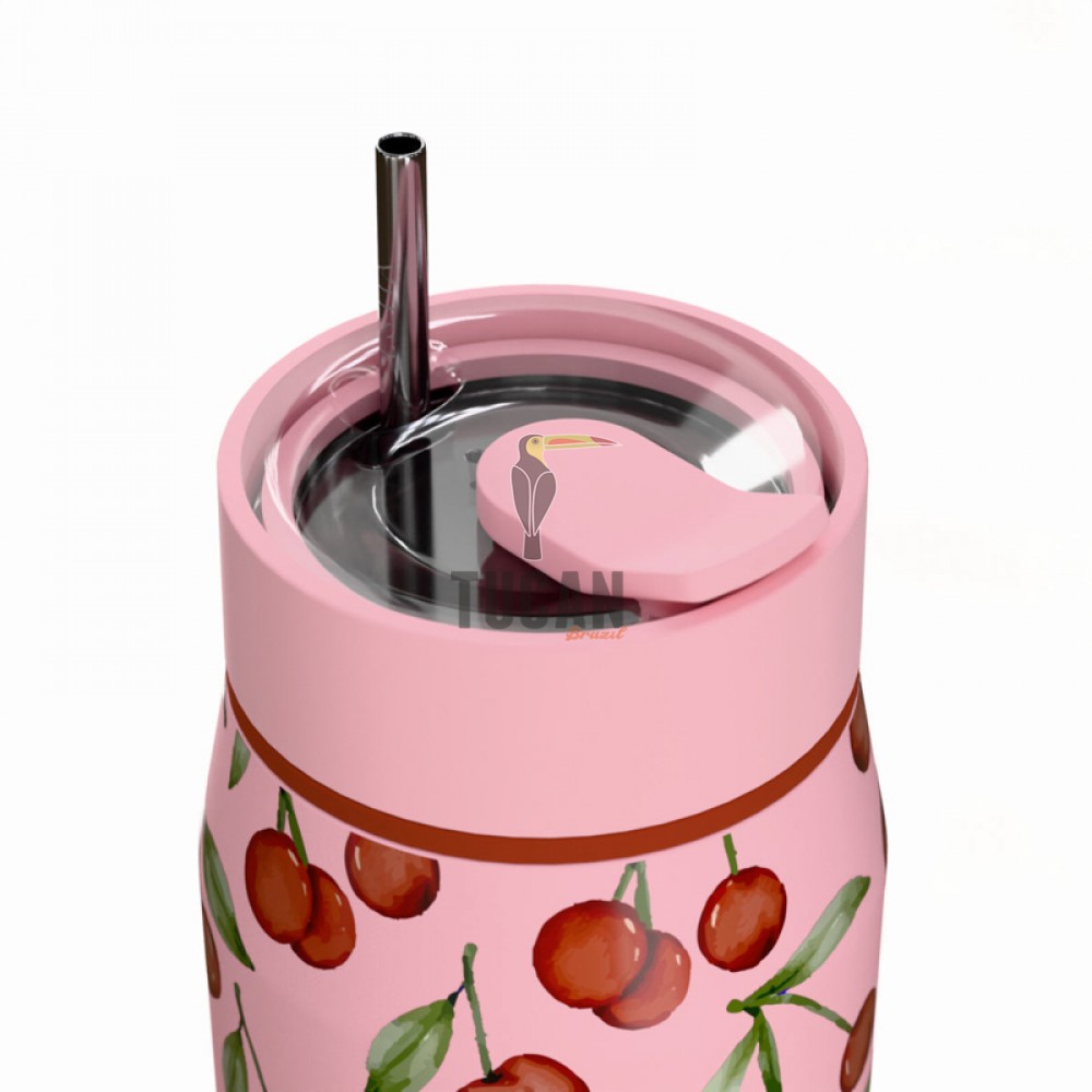 Ποτήρι Θερμός Estia Save the Aegean LENS CHERRY ROSE 360ml  01-42882