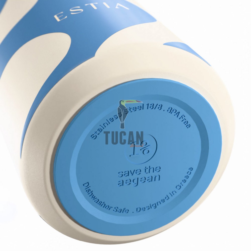 Ποτήρι Θερμός Estia Save the Aegean LENS  OCEAN WAVES 360ml 01-43032