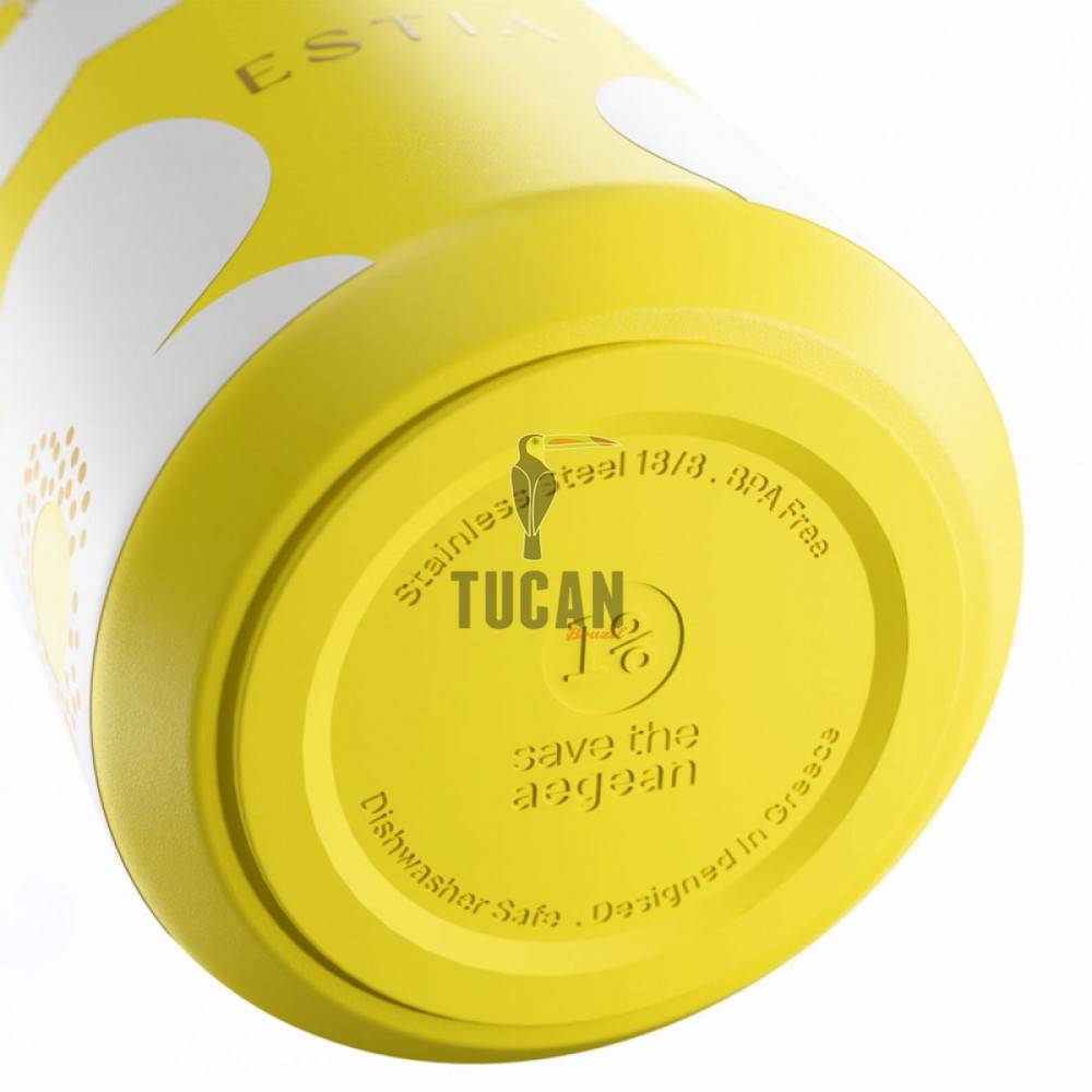 Ποτήρι Θερμός Estia Save the Aegean LENS YELLOW DAISY 360ml 01-43094