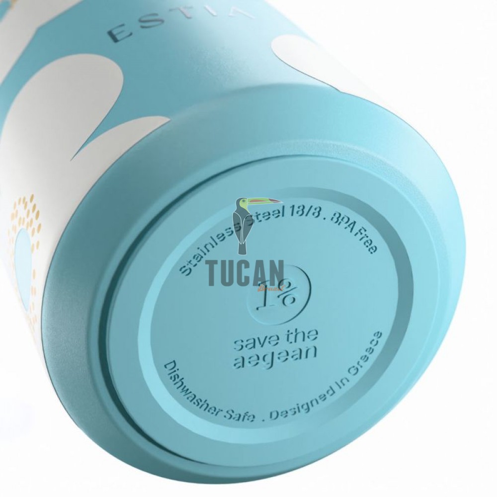 Ποτήρι Θερμός Estia Save the Aegean LENS BLUE DAISY 360ml 01-43087