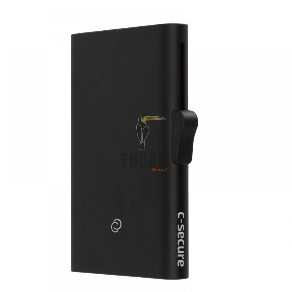 C SECURE Kαρτοθήκη αλουμινίου με προστασία RFID Μαύρη XLCH23557