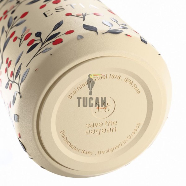 ΘΕΡΜΟΣ ESTIA FLOW SAVE THE AEGEAN 500ml BLOOM BEIGE 01-42028