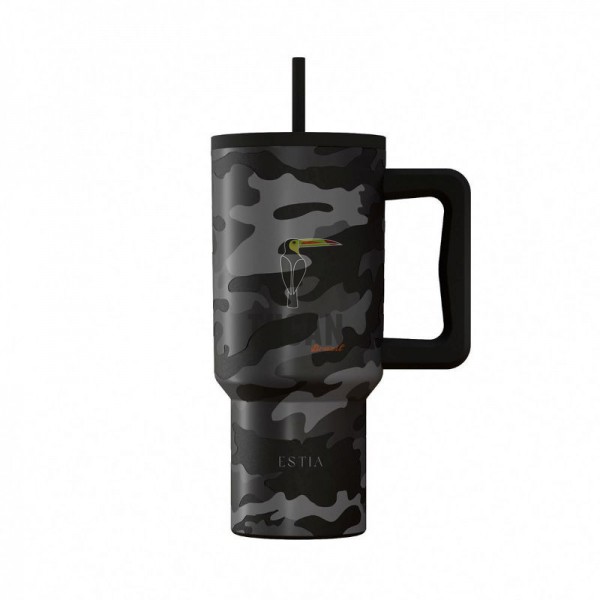 Θερμός ESTIA Straw Tumbler XL 900m Dark Camo 01-46163