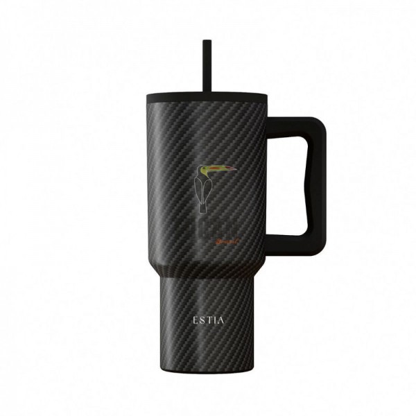 Θερμός ESTIA Straw Tumbler XL 900m Carbon Fibre 01-46170