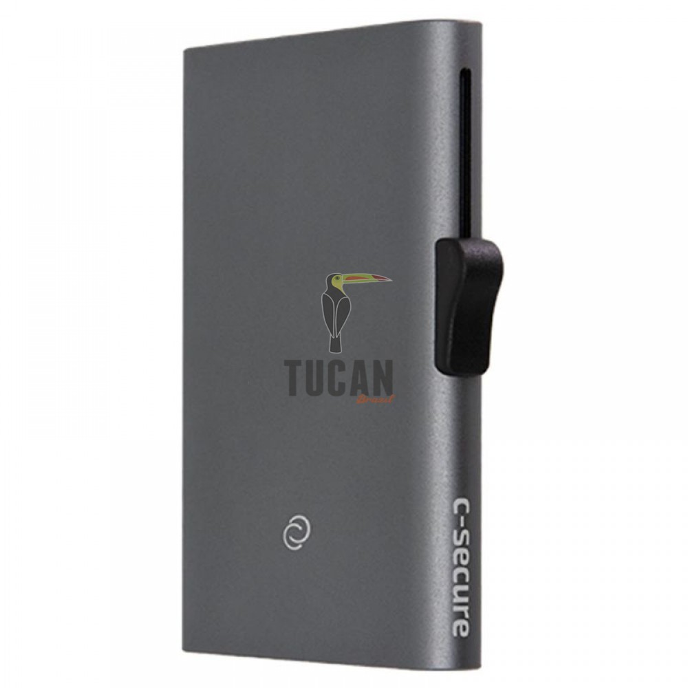 C SECURE Kαρτοθήκη αλουμινίου με προστασία RFID Grey XLCH23489