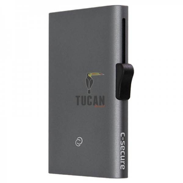 C SECURE Kαρτοθήκη αλουμινίου με προστασία RFID Grey XLCH23489