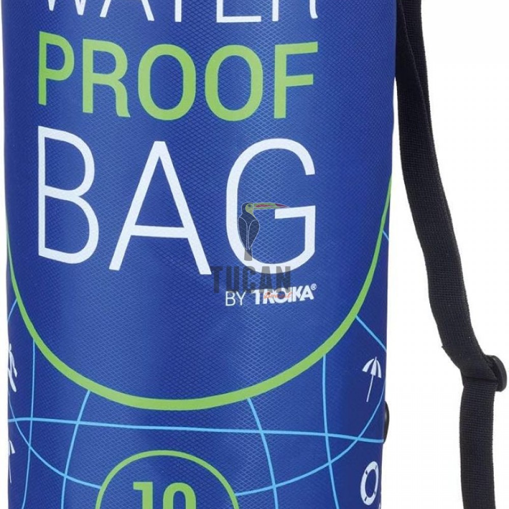 TROIKA  ΣΤΕΓΑΝΗ ΑΔΙΑΒΡΟΧΗ ΤΣΑΝΤΑ WATER PROOF BAG 10L ΜΠΛΕ WPB10/BL