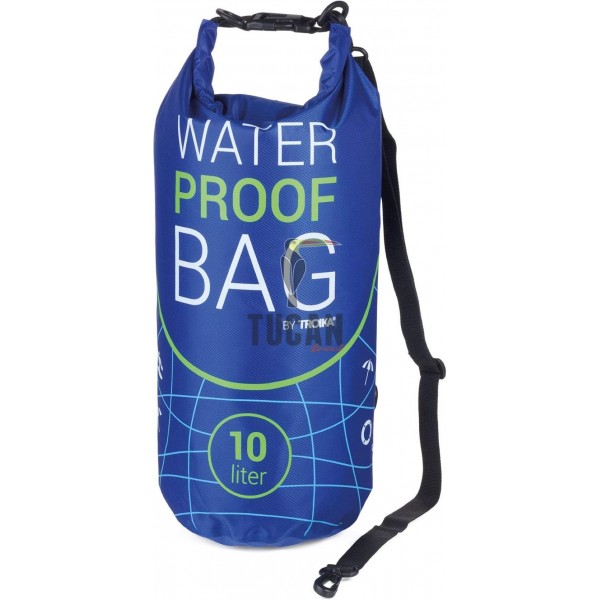 TROIKA  ΣΤΕΓΑΝΗ ΑΔΙΑΒΡΟΧΗ ΤΣΑΝΤΑ WATER PROOF BAG 10L ΜΠΛΕ WPB10/BL