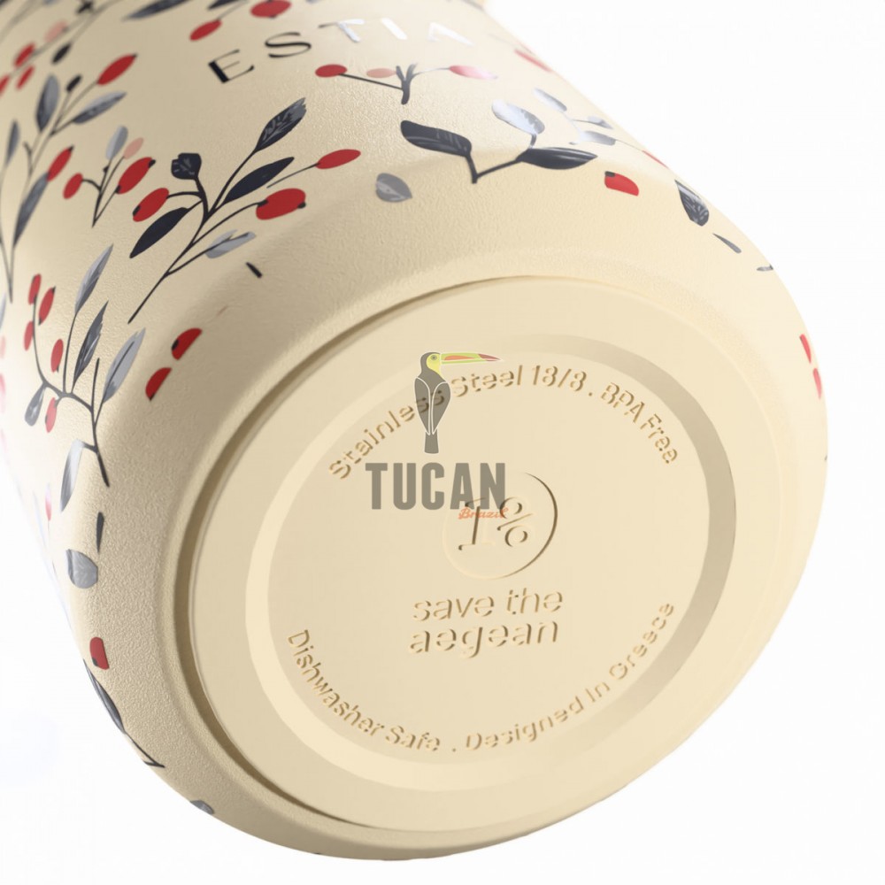 ΘΕΡΜΟΣ ESTIA SAVE THE AEGEAN PULSE BLOOM BEIGE 500ml 01-42462
