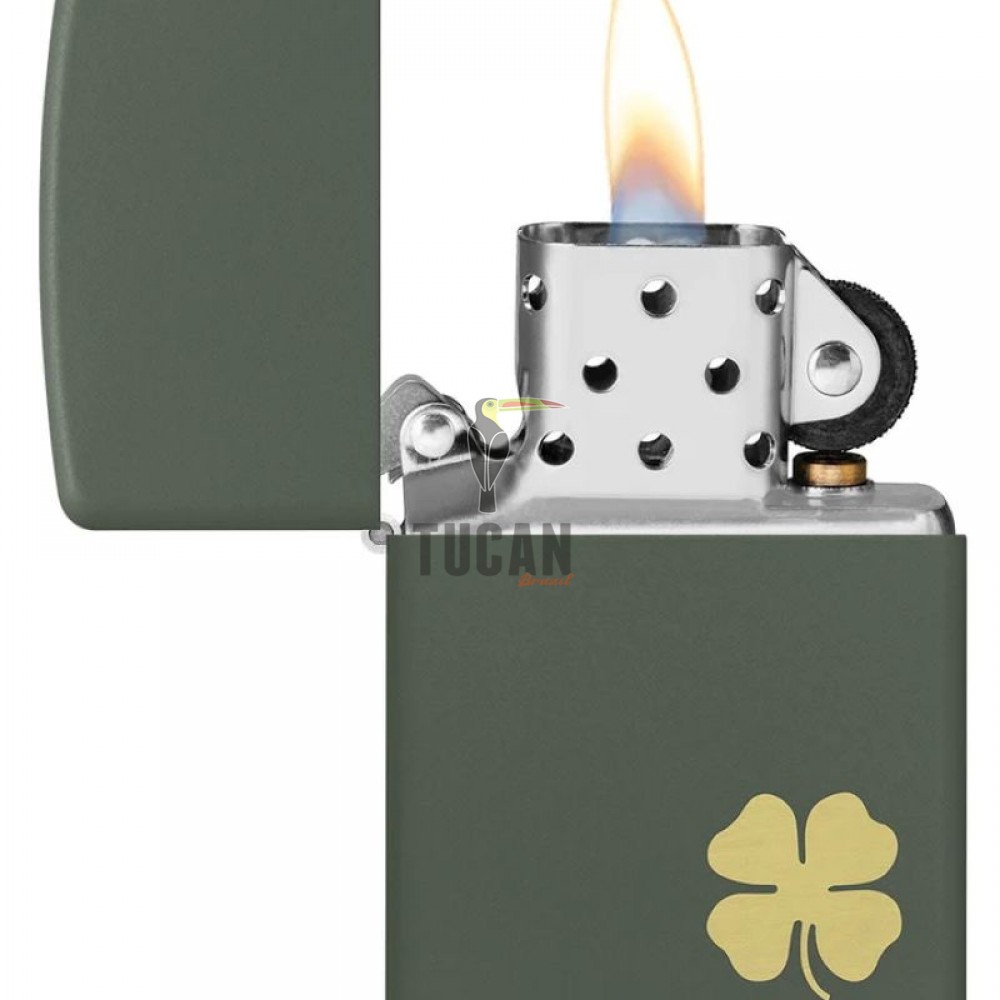 Zippo Four Leaf Clover Design 49796