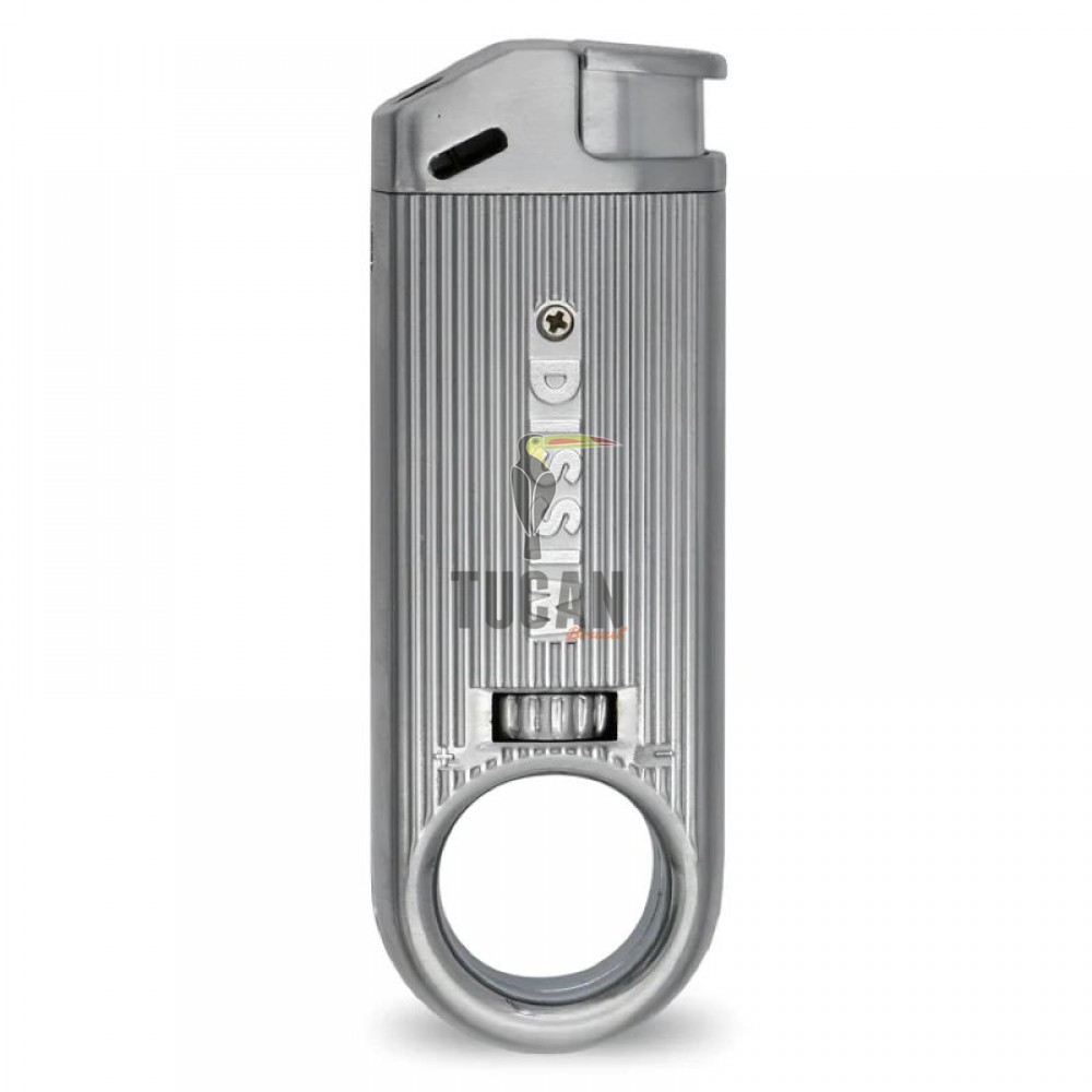 Αναπτήρας Πίπας Soft Flame Dissim Slim Silver DISSLS