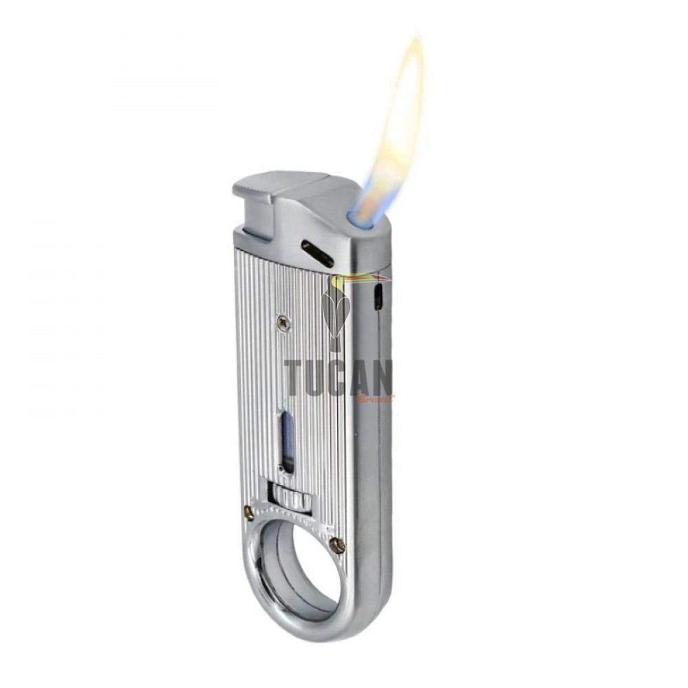 Αναπτήρας Πίπας Soft Flame Dissim Slim Silver DISSLS