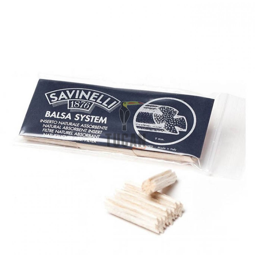 Savinelli φίλτρα πίπας Balsa system 9mm 734-15