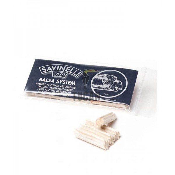 Savinelli φίλτρα πίπας Balsa system 9mm 734-15