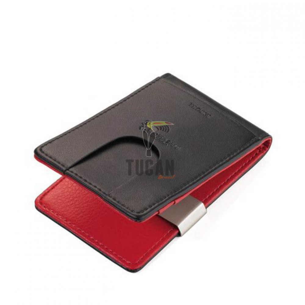 Troika "RED PEPPER CardSaver®" καρτοθήκη πιστωτικών καρτών & money clip CCC15-32/LE Μαύρη - Κόκκινη