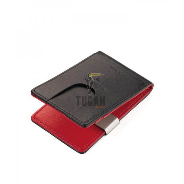 Troika "RED PEPPER CardSaver®" καρτοθήκη πιστωτικών καρτών & money clip CCC15-32/LE Μαύρη - Κόκκινη