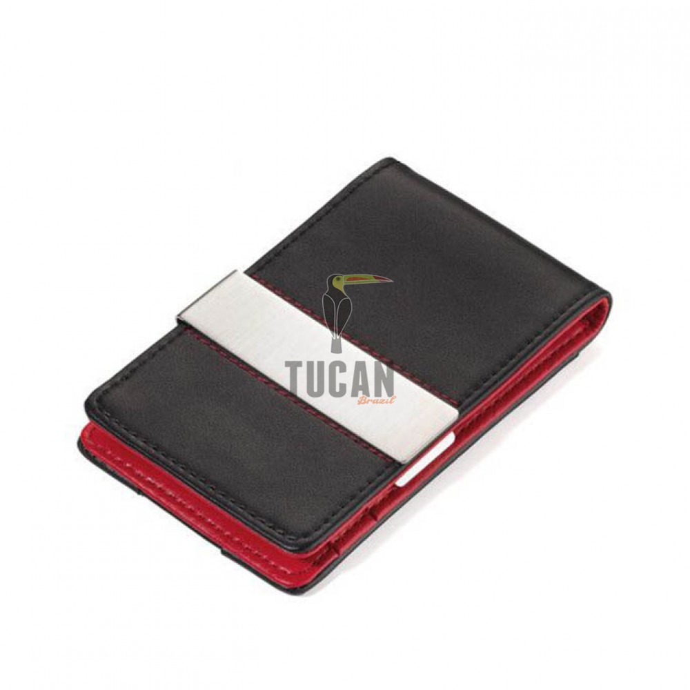 Troika "RED PEPPER CardSaver®" καρτοθήκη πιστωτικών καρτών & money clip CCC15-32/LE Μαύρη - Κόκκινη