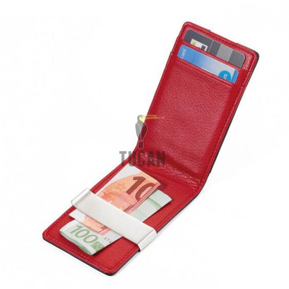 Troika "RED PEPPER CardSaver®" καρτοθήκη πιστωτικών καρτών & money clip CCC15-32/LE Μαύρη - Κόκκινη