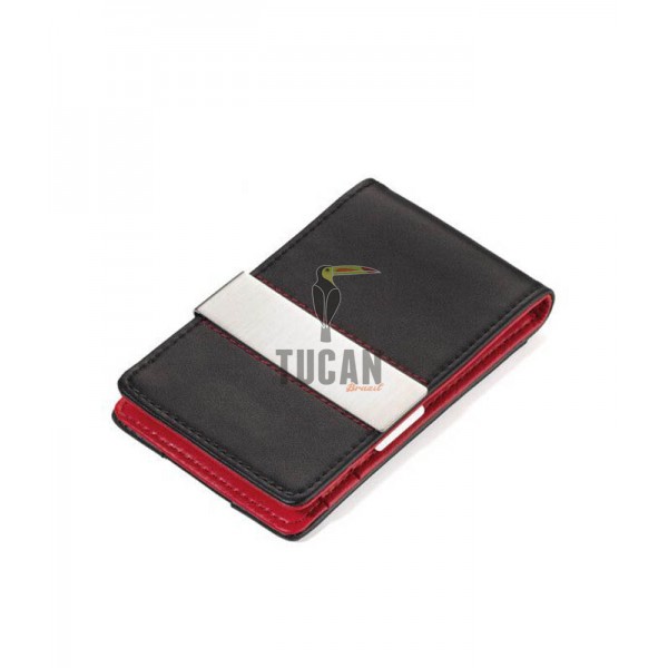 Troika "RED PEPPER CardSaver®" καρτοθήκη πιστωτικών καρτών & money clip CCC15-32/LE Μαύρη - Κόκκινη