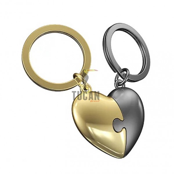 Μπρελόκ Metalmorphose Puzzle Heart MTM116-01 