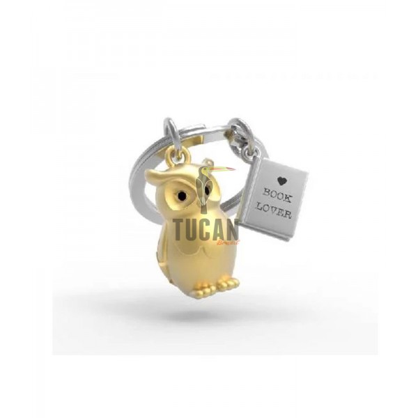 Μπρελόκ Metalmorphose Owl & Book MTM279-01
