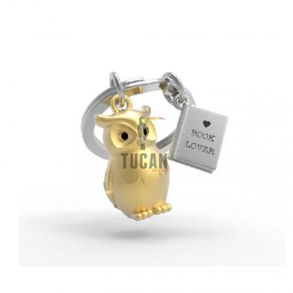 Μπρελόκ Metalmorphose Owl & Book MTM279-01