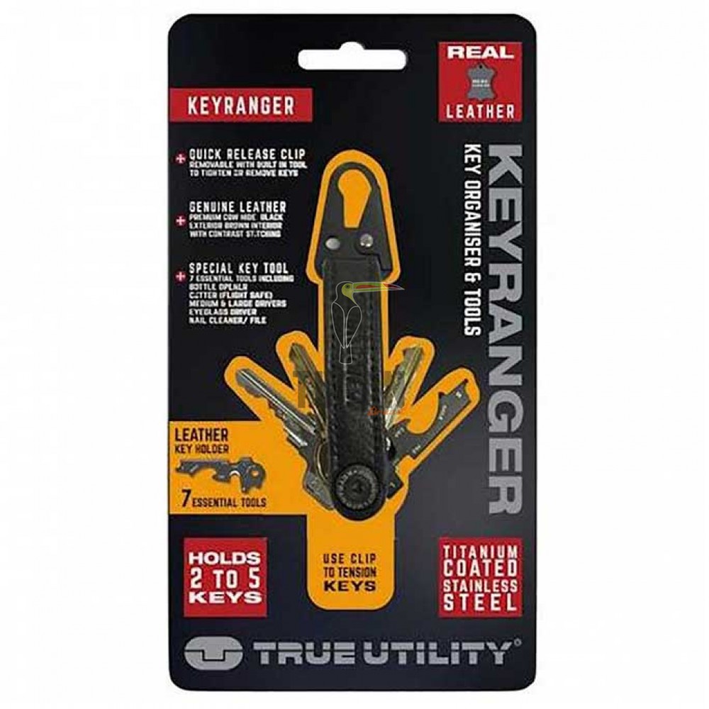 True Utility Keyranger TU920 Δερμάτινη θήκη - πολυεργαλείο μπρελόκ