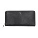 7.dots Γυναικείο Δερμάτινο Πορτοφόλι Μαύρο Lizard print Venus 75-017 