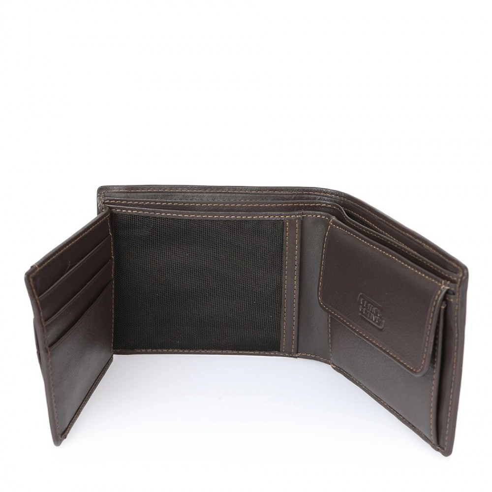 Camel Active Vegas Δερμάτινο Πορτοφόλι Πλάγιο Καφέ Σκούρο B34-705-20