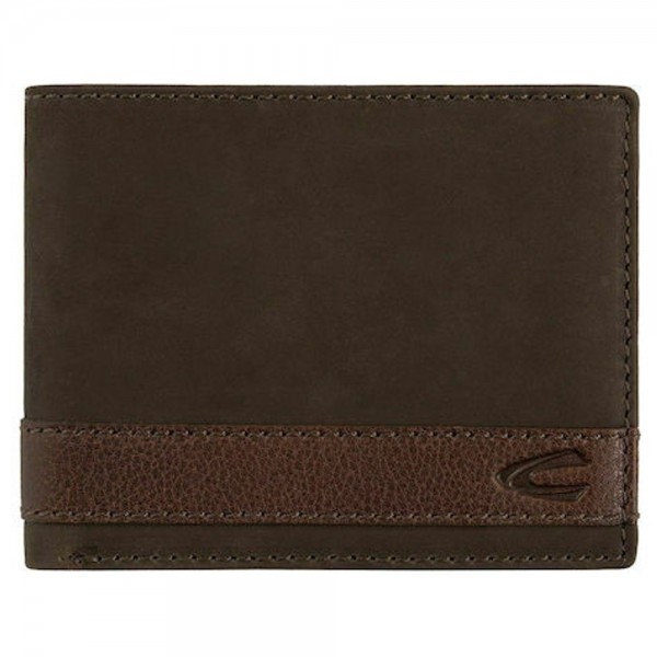 Camel Active Taipeh Δερμάτινο Πορτοφόλι Πλάγιο Καφέ 274-704-29