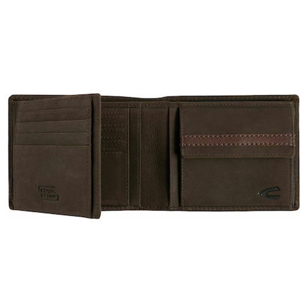 Camel Active Taipeh Δερμάτινο Πορτοφόλι Πλάγιο Καφέ 274-704-29