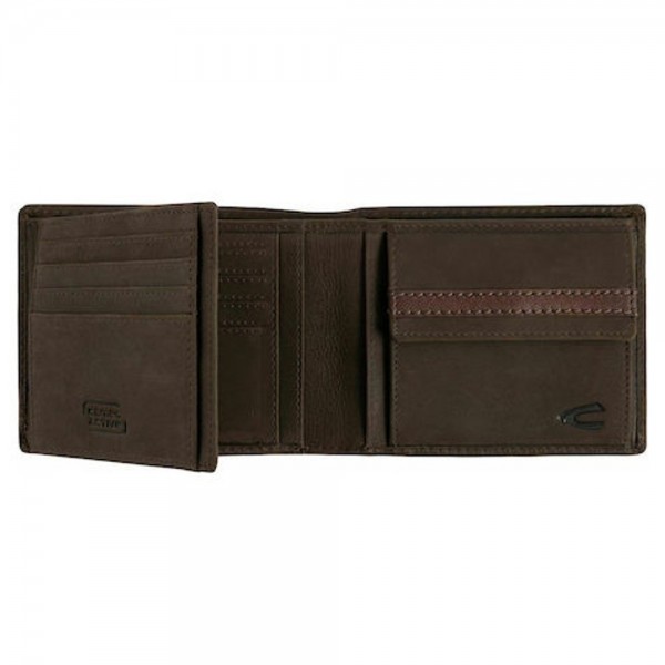 Camel Active Taipeh Δερμάτινο Πορτοφόλι Πλάγιο Καφέ 274-704-29