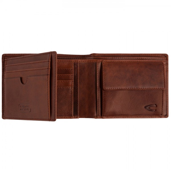 Camel Active Japan Δερμάτινο Πορτοφόλι Πλάγιο Cognac 276-702-22