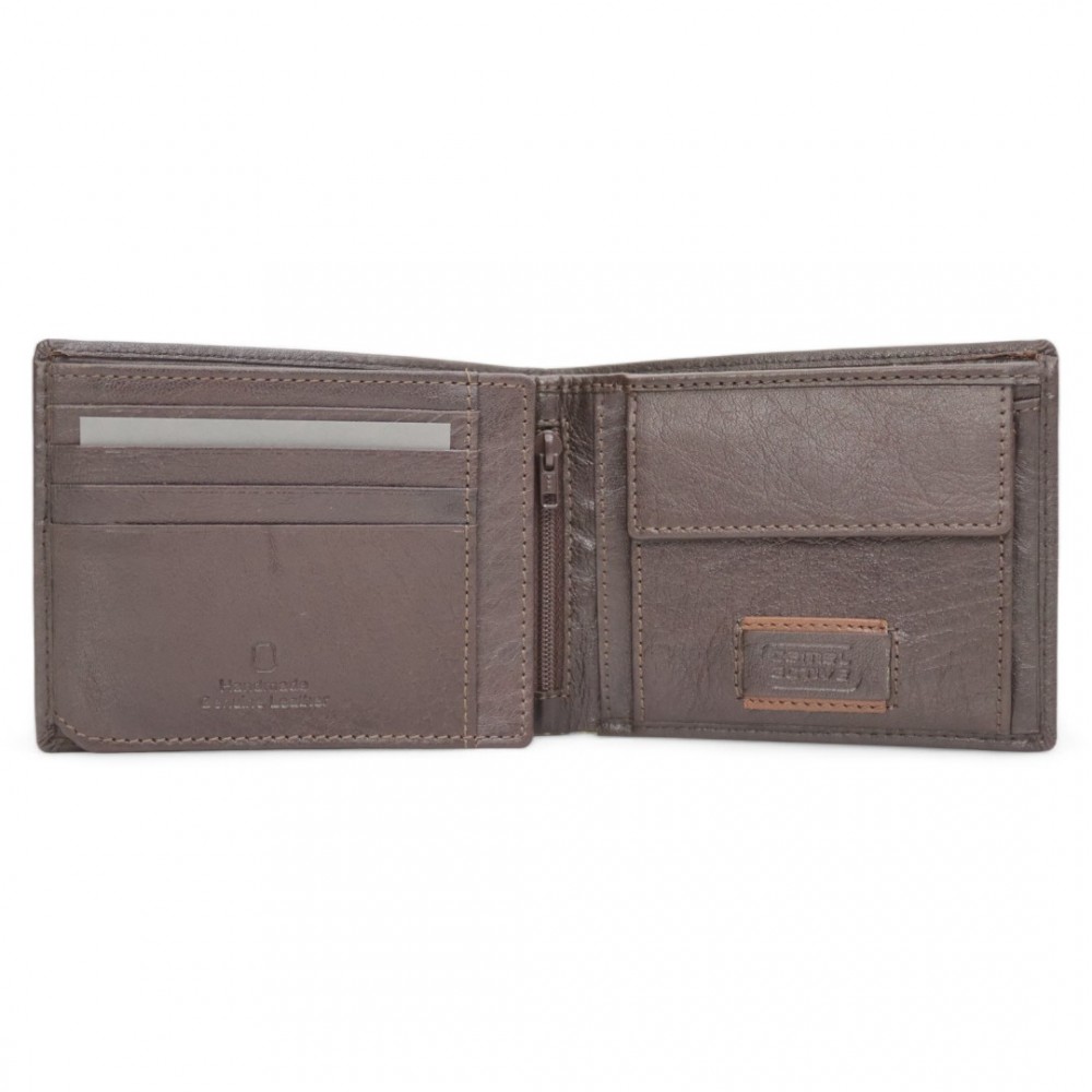 Camel Active Panama Δερμάτινο Πορτοφόλι Πλάγιο Καφέ 250-704-29 