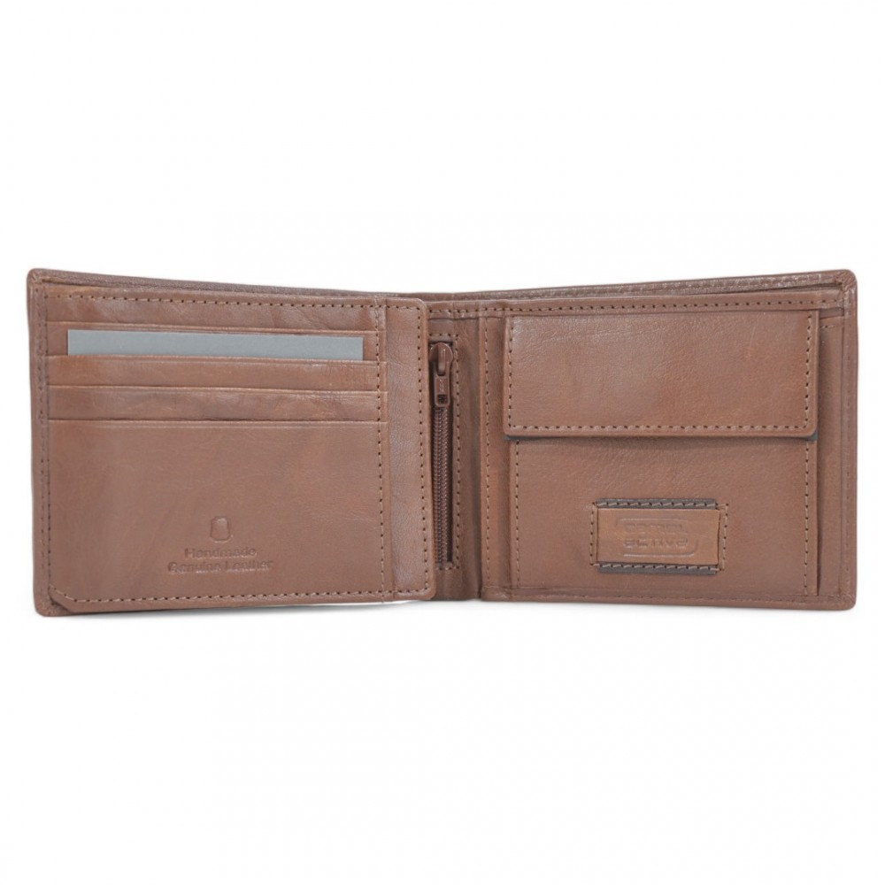 Camel Active Panama Δερμάτινο Πορτοφόλι Πλάγιο Cognac 250-704-22