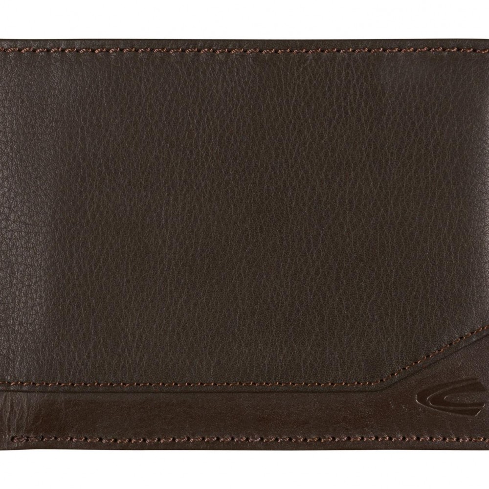 Camel Active Stone Δερμάτινο Πορτοφόλι Πλάγιο Καφέ Σκούρο 406-704-29(011812)
