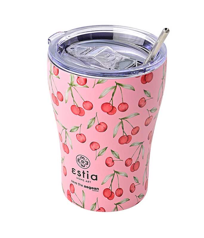 Θερμός ESTIA coffee mug 350ml  01-16876 Cherry rose Κούπες-Θερμός