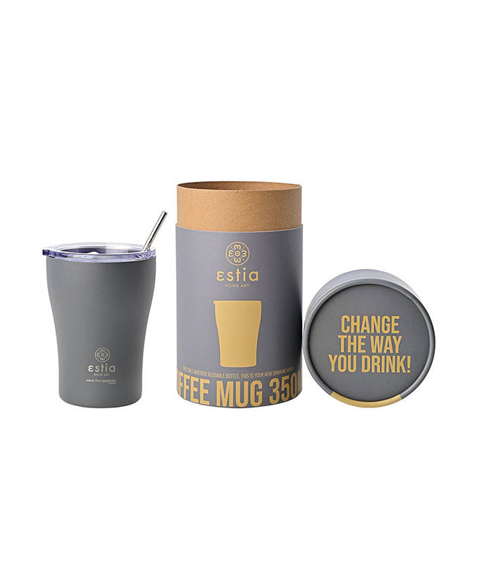 Θερμός ESTIA coffee mug 350ml 01-12441 Fjord grey Κούπες-Θερμός