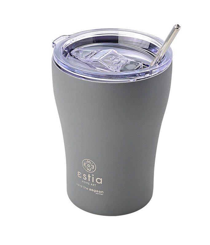 Θερμός ESTIA coffee mug 350ml 01-12441 Fjord grey Κούπες-Θερμός